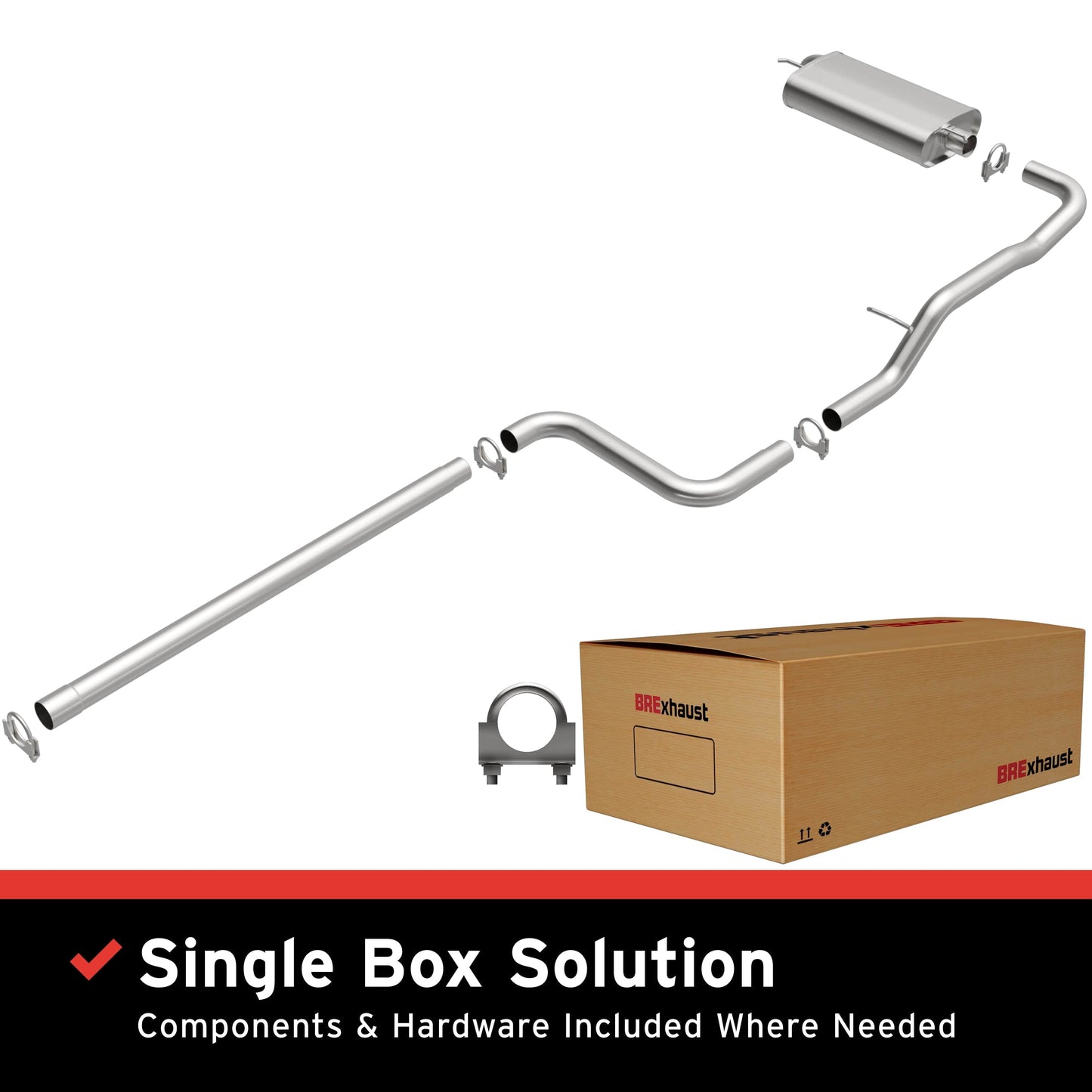 BRExhaust Direct-Fit Replacement Exhaust System 106-0484