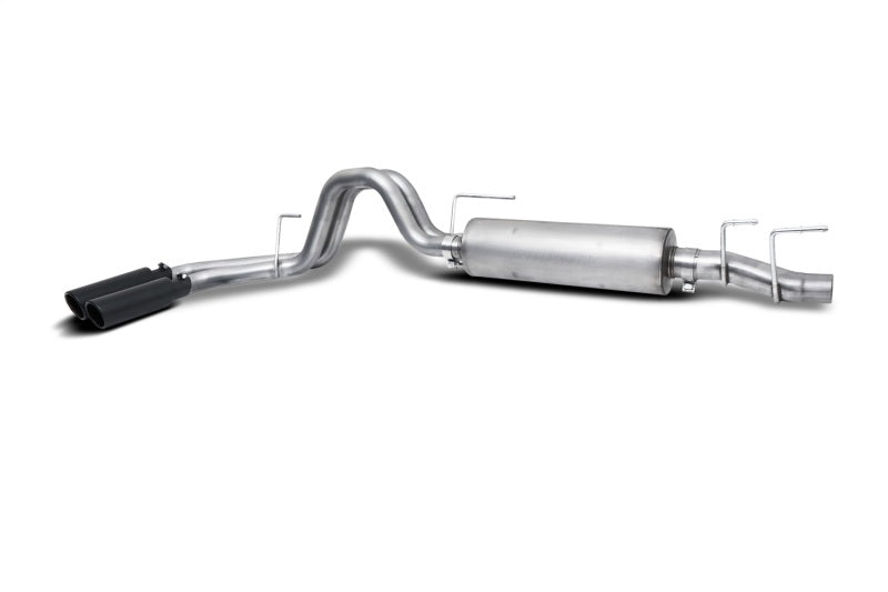 Gibson Dual Sport Exhaust System | Ford F-150 (21-24) 2.7/3.3L 3/2.5in Stainless Black Elite (${sku})
