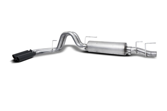Gibson Dual Sport Exhaust System | Ford F-150 (21-24) 2.7/3.3L 3/2.5in Stainless Black Elite (${sku})