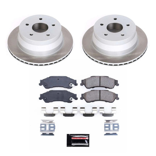 PowerStop 97-01 Oldsmobile Bravada Rear Semi-Coated Rotor Kit (SC2003)