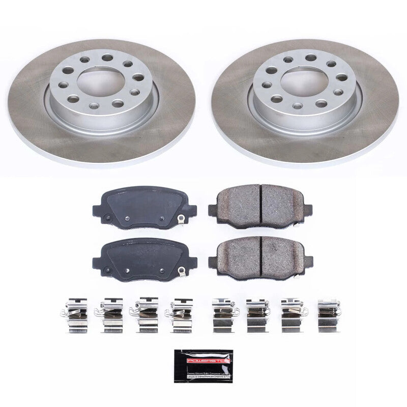 PowerStop 15-22 Jeep Renegade Rear Semi-Coated Rotor Kit (SC7301)