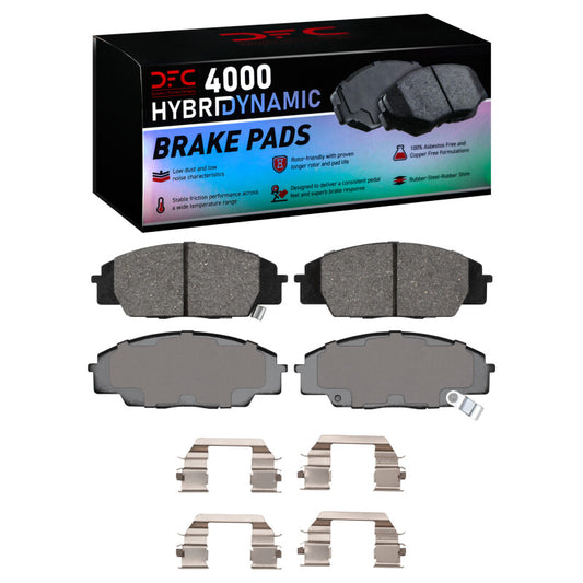 DFC 00-11 Honda S2000/RSX/ Civic IX Brake Pads & Hardware | Honda 99-16 (4000-0829-01)