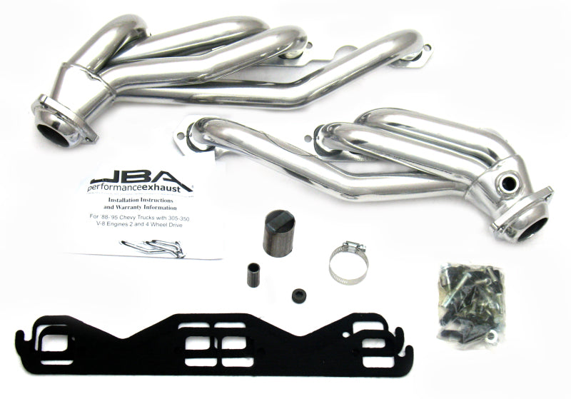 JBA Headers 1830SJS 1.5" SS Shorty Headers Ceramic for 86-95 GM Truck 5.0L/5.7L