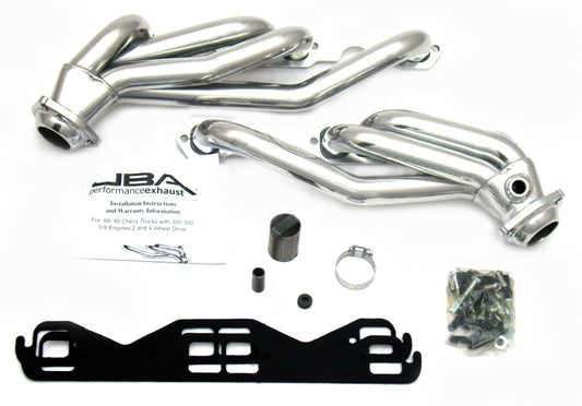 JBA Headers 1830SJS 1.5" SS Shorty Headers Ceramic for 86-95 GM Truck 5.0L/5.7L