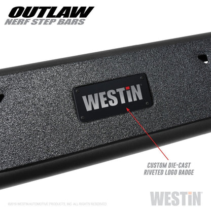 Westin 58-53565 Outlaw Nerf Step Bar For 2011-2018 Ram 1500 Crew Cab Pickup