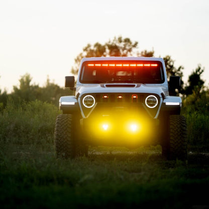 KC HiLiTES 97147 2 LED Fog Lights Kit for 10-23 Jeep Wrangler / 20-23 Gladiator