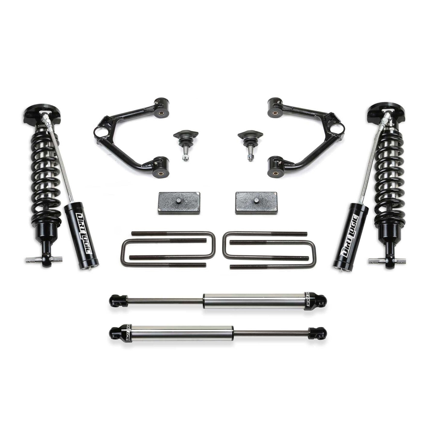Fabtech 3in Budget System w/ Dual 2.5in Resi & 2.25in | GM C/K1500 Pickup Diesel (19-21) (K1166DL)