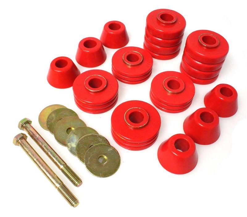 Energy Suspension Body Mount Bushing Set Black (3.4166G) for 59-64 Chevy Bel Air