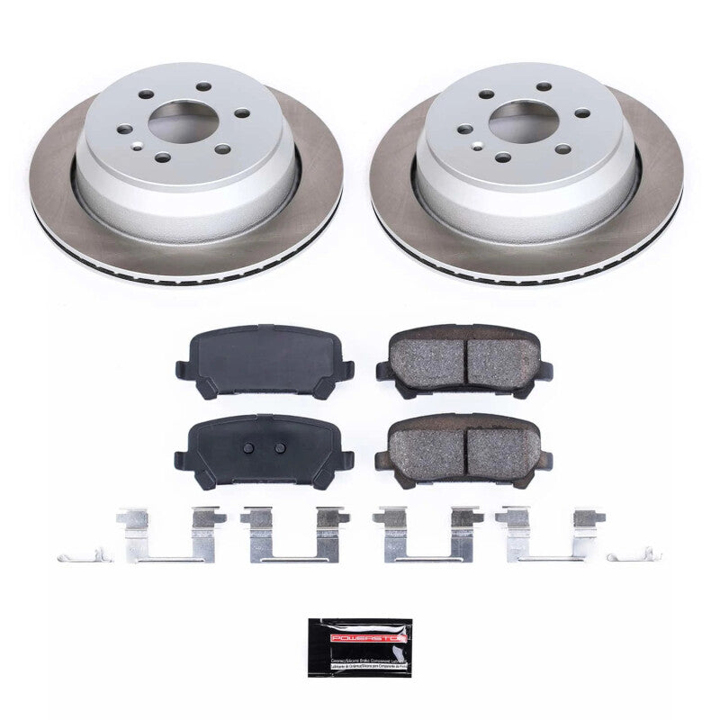 PowerStop 15-20 GMC Canyon Rear Semi-Coated Rotor Kit (SC7127)