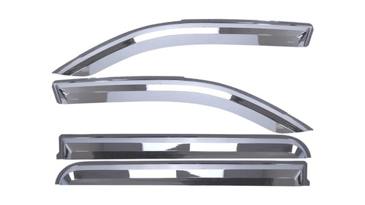 Putco 19-20 Ram 1500 Quad Cab Chrome Window Visors | Truck/SUV (480070)
