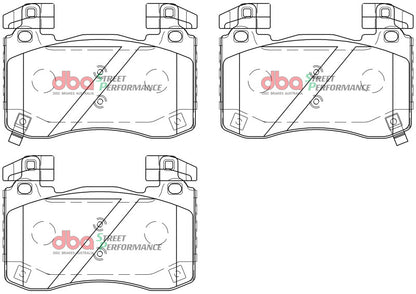 DBA SP Performance Front Brake Pads | Kia Stinger V6 Twin Turbo (18+) (DB15003SP)