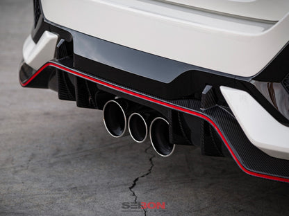 Seibon OEM Carbon Fiber Rear Lip | Honda Civic X (16-22) / Acura RDX (18-26) (RL17HDCVR-OE)
