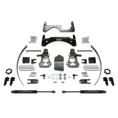 Fabtech 6" Basic System w/ Stealth w/ OE Forged Steel Upper Control Arms | GM C/K1500 Pickup (14-18) (K1067M)