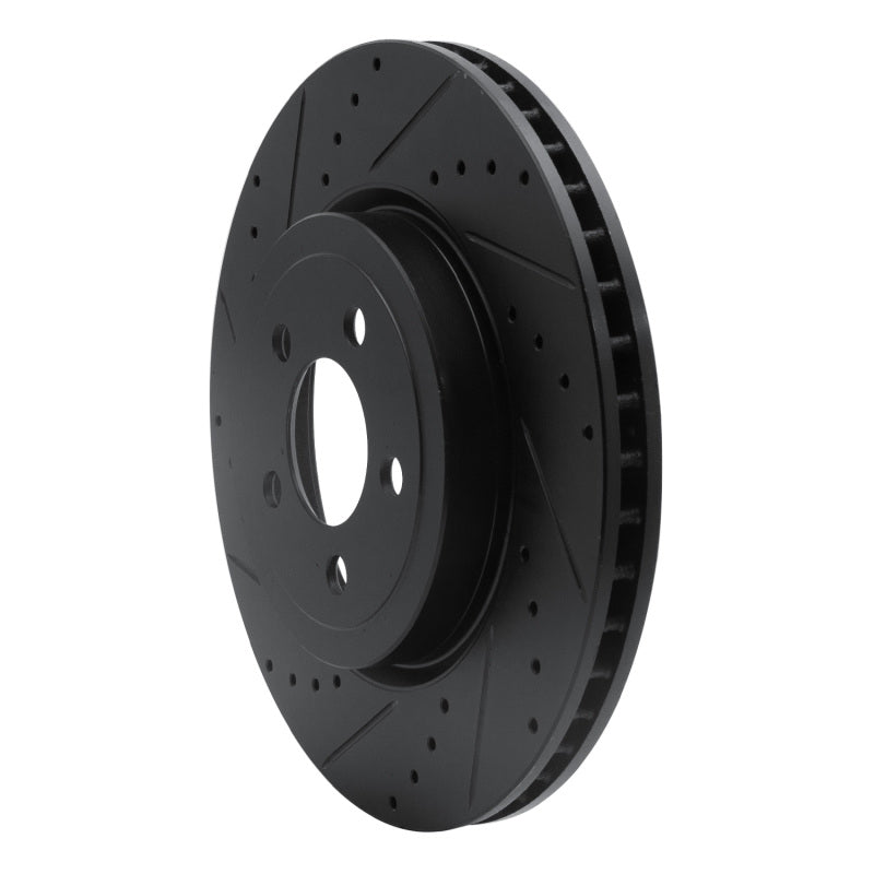 DFC D&S Black Brake Rotor (FRONT LEFT): Chrysler 300 2005-23