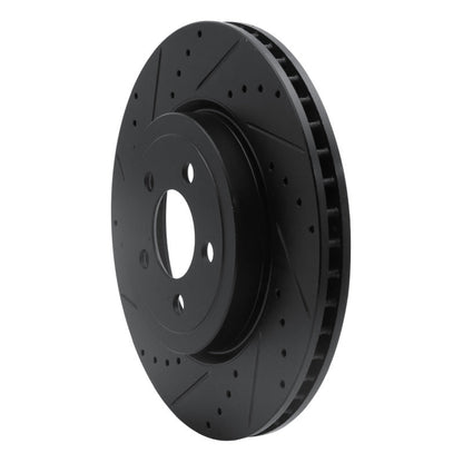 DFC D&S Black Brake Rotor (FRONT LEFT): Chrysler 300 2005-23