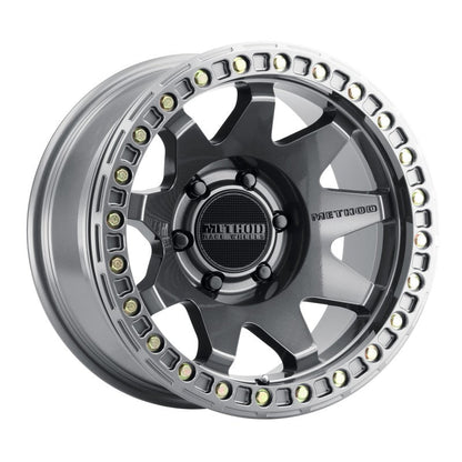 (set of 4) Method MR108 Beadlock Gloss Titanium | 17x9" -44mm | 6x5.5in Wheel