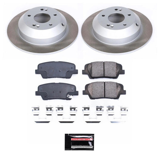 PowerStop 16-20 Kia Sorento Rear Semi-Coated Rotor Kit (SC7062)