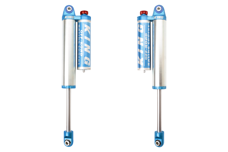 King Shocks 2.5 Performance w/ Remote Reservoir + Rear Reservoir Adjustable Shocks Set w/0-2.5" lift - 2000-2010 Chevrolet Silverado 2500 HD 4WD