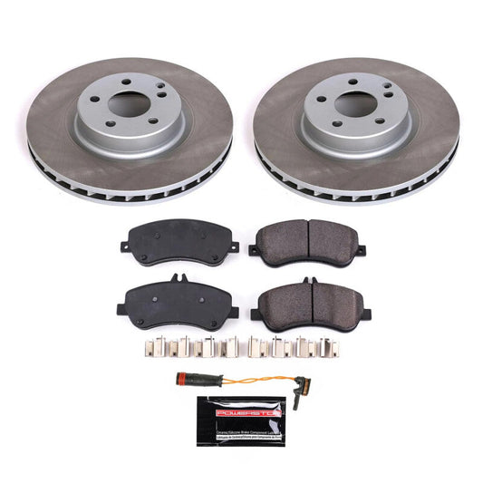 PowerStop Front Semi-Coated Rotor Kit | 2010–2015 Mercedes-Benz GLK350 (SC6603)