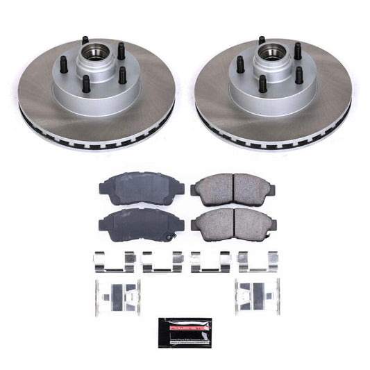 PowerStop 97-01 Mercury Mountaineer Front Semi-Coated Rotor Kit (SC1854)