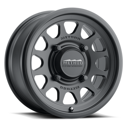 (set of 4) Method MR414 UTV Bead Grip Matte Black | 15x7" +13mm | 5x4.5in Wheel