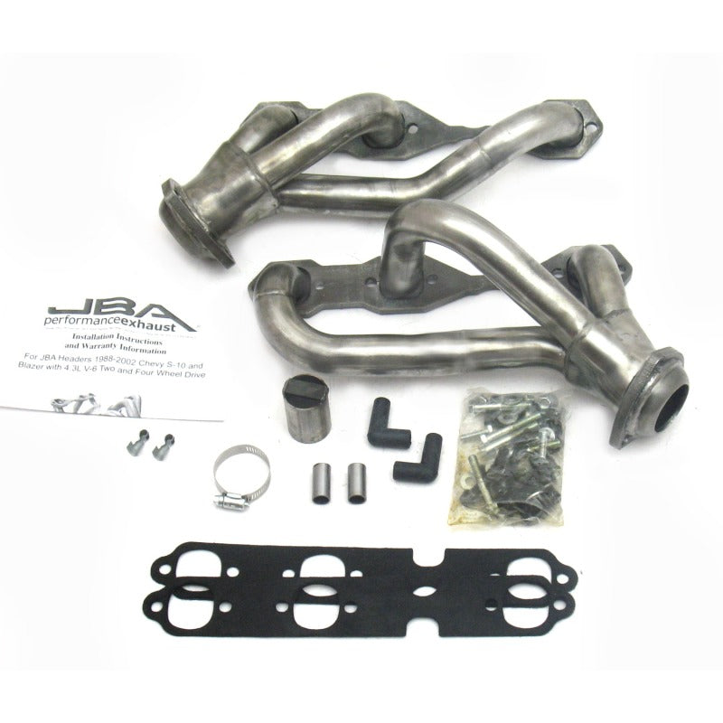 JBA 88-95 & 02-03 GM S-Truck 4.3L V6 Cat4Ward Header | Chevy/GMC S10/Blazer, Jimmy, Sonoma (1840S-3)
