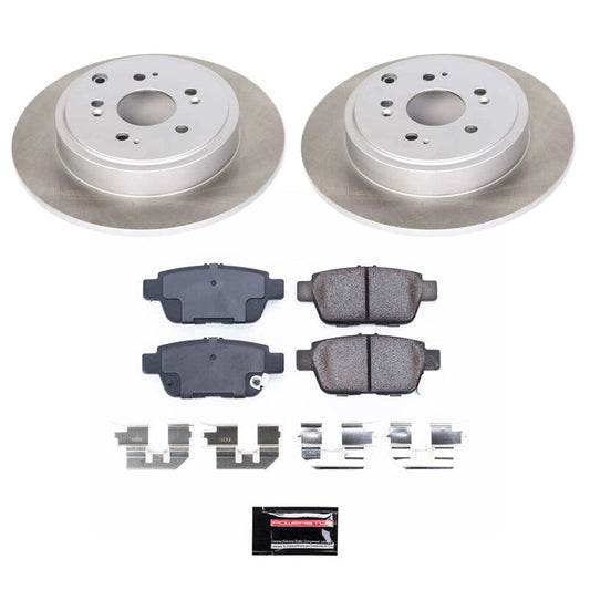 PowerStop 06-14 Honda Ridgeline Rear Semi-Coated Rotor Kit (SC2431)