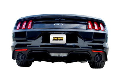 Gibson Black Elite 3in Dual Cat-Back Exhaust | Ford Mustang GT Premium (15) (619016-B)