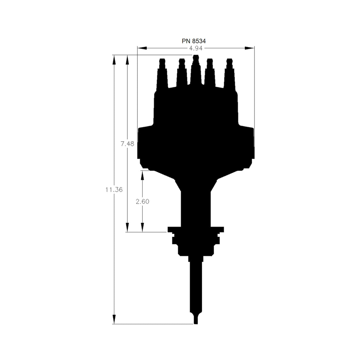 MSD 8534 Pro-Billet Distributor