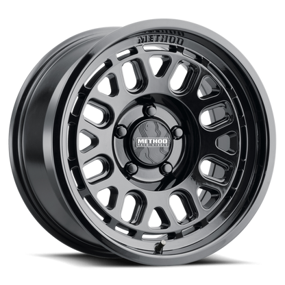 (set of 4) Method MR321 Gloss Black | 18x9" +18mm | 6x5.5in Wheel