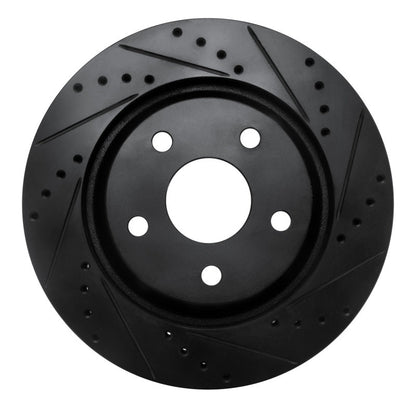 DFC D&S Black Brake Rotor (FRONT RIGHT): Jeep Wrangler (12-18)