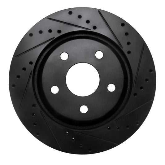 DFC D&S Black Brake Rotor (FRONT RIGHT): Jeep Wrangler (12-18)