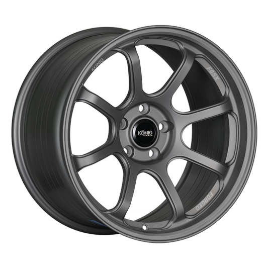 Konig F6SX Satin Grey | 17x10" +45mm | 5x114.3mm Wheel