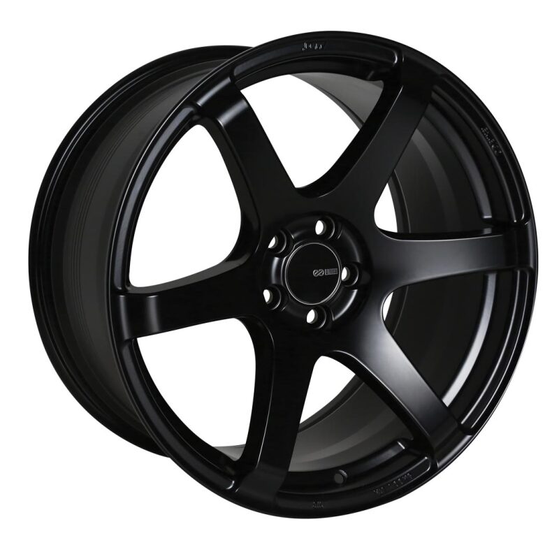 (set of 4) Enkei T6S Matte Black | 17x9" +35mm | 5x114.3mm Wheels