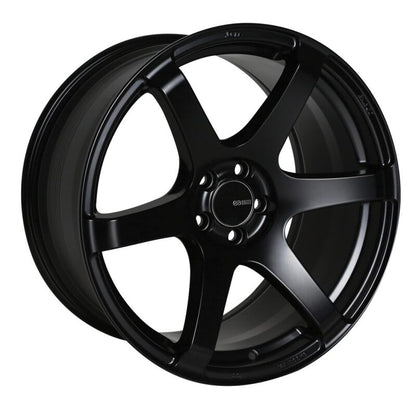 (set of 4) Enkei T6S Matte Black | 17x9" +35mm | 5x114.3mm Wheels