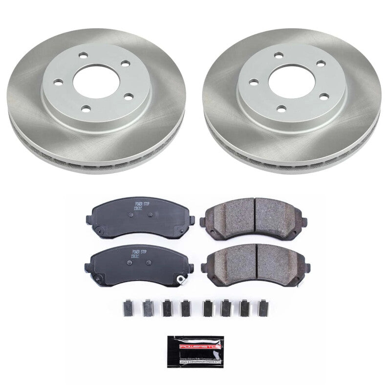 PowerStop 01-05 Pontiac Aztek Front Semi-Coated Rotor Kit (SC5233)