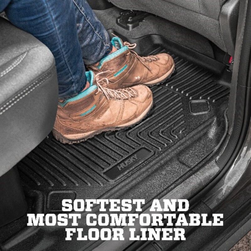 Husky Liners 21-23 Ford F-150 CC SC X-Act Contour Front & Second Row Seat Floor Liners - Black