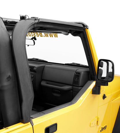 Bestop 55012-01 Front Factory Style Door Surrounds Black for 97-06 Wrangler TJ
