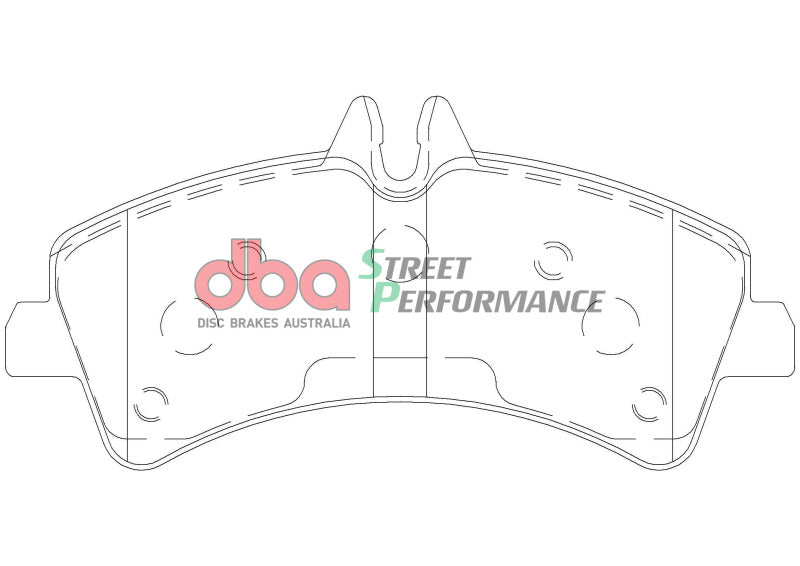 DBA Rear Street Performance Brake Pads | Dodge Sprinter 3500 DRW (07-09) (DB1975SP)