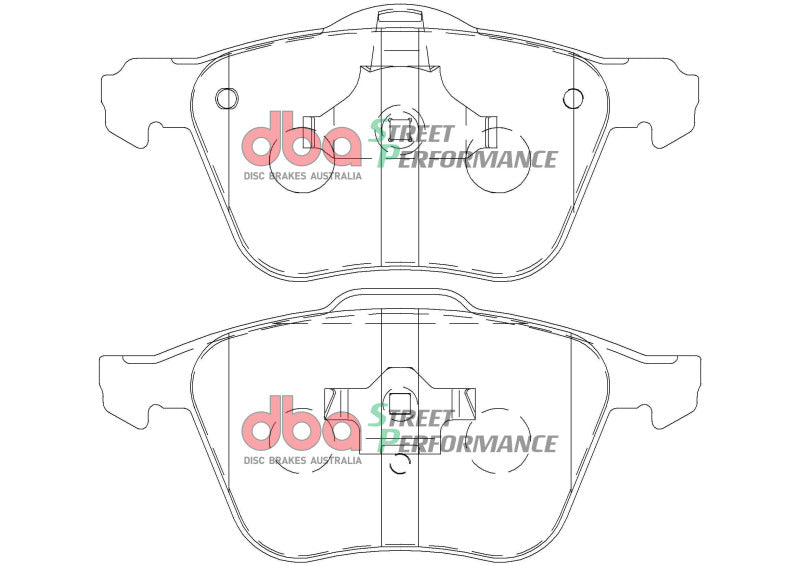 DBA 316mm Front Street Performance Brake Pads | Volvo XC90 (03-14) (DB1658SP)