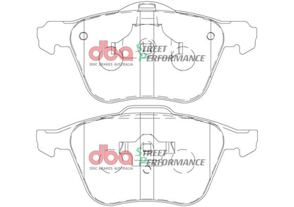 DBA 316mm Front Street Performance Brake Pads | Volvo XC90 (03-14) (DB1658SP)
