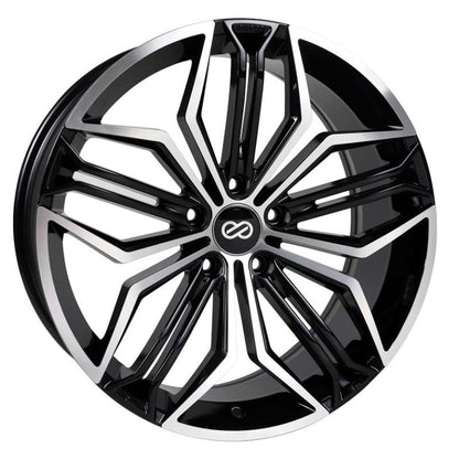 (set of 4) Enkei CUV Black Machined | 20x8" +30mm | 5x110mm Wheels