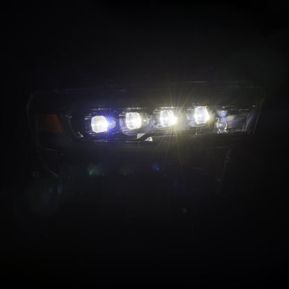 AlphaRex 880890 NOVA Quad LED Headlights Alpha-Black for 25-26 Ram 1500