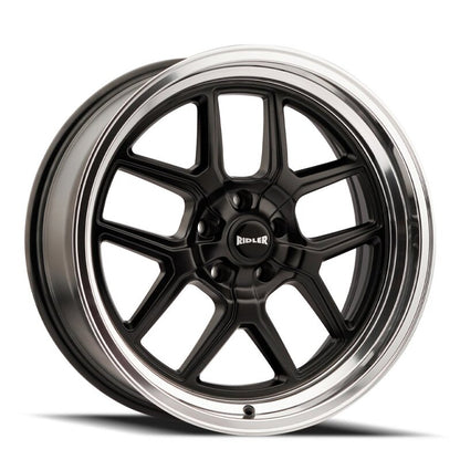 Ridler Wheels 610 Matte Black Polished | 20x10" +0mm | 5x127mm Wheel