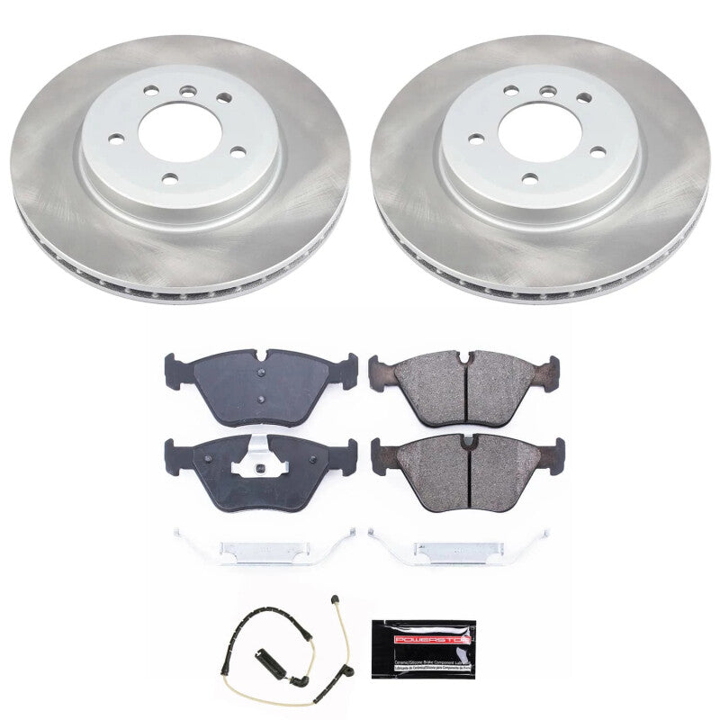 PowerStop 06-08 BMW Z4 Front Semi-Coated Rotor Kit (SC928)