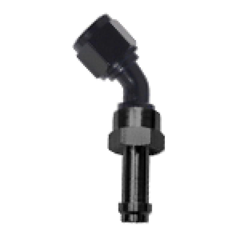 Fragola Black Straight EZ Street Hose End (750106-BL)