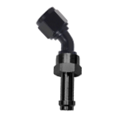 Fragola Black Straight EZ Street Hose End (750106-BL)