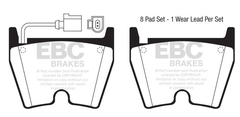 EBC DP41513/3R fits Audi 17-18 RS3 Yellowstuff Front Brake Pads