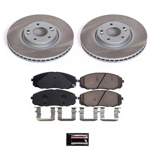 PowerStop 15-21 Kia Sedona Front Semi-Coated Rotor Kit (SC7218)