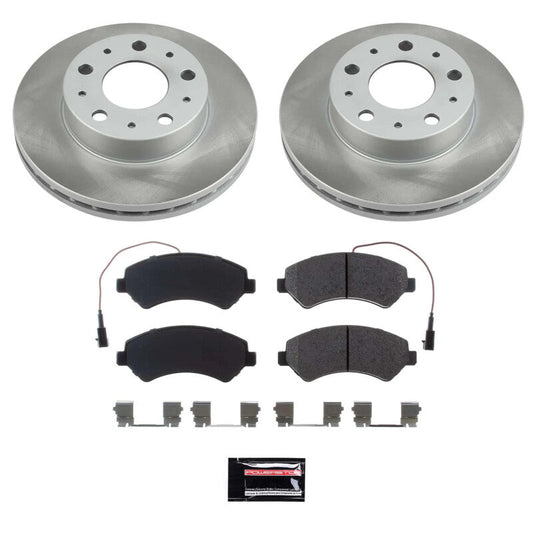 PowerStop 14-21 Ram ProMaster 3500 Front Semi-Coated Rotor Kit (SC7306)